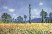 Claude Monet Poppy Field oil painting artist